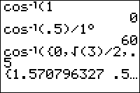 The cosֿ¹( Command