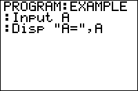 The Input Command The Input Command