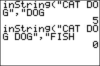 The inString( Command