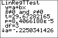 The LinRegTTest Command