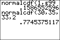 The normalcdf( Command