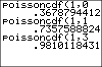 The poissoncdf( Command