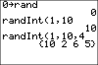 The randInt( Command