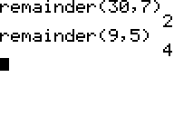 The remainder( Command