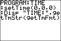 The setTime( Command